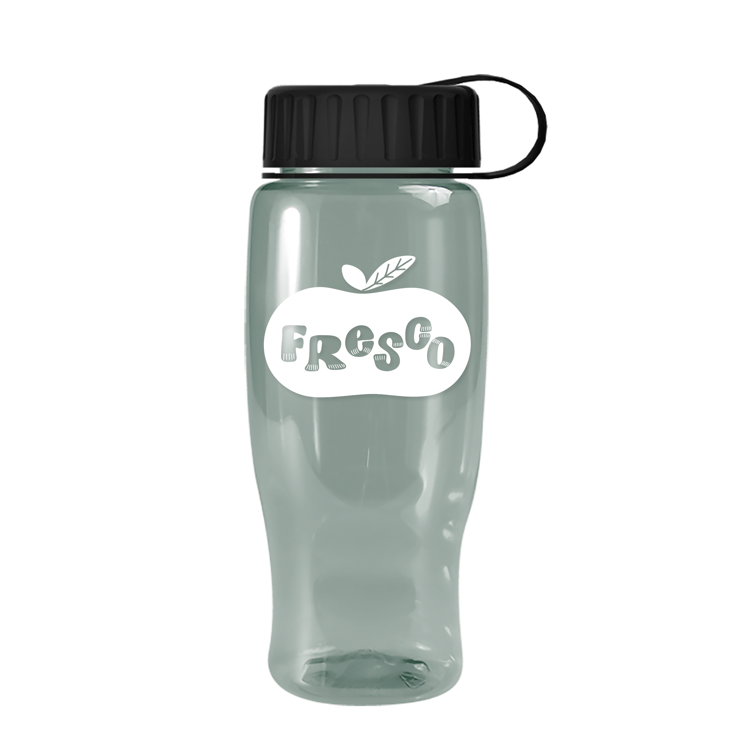 Poly+ Recycled Bottle with Tethered Lid - 27 oz.